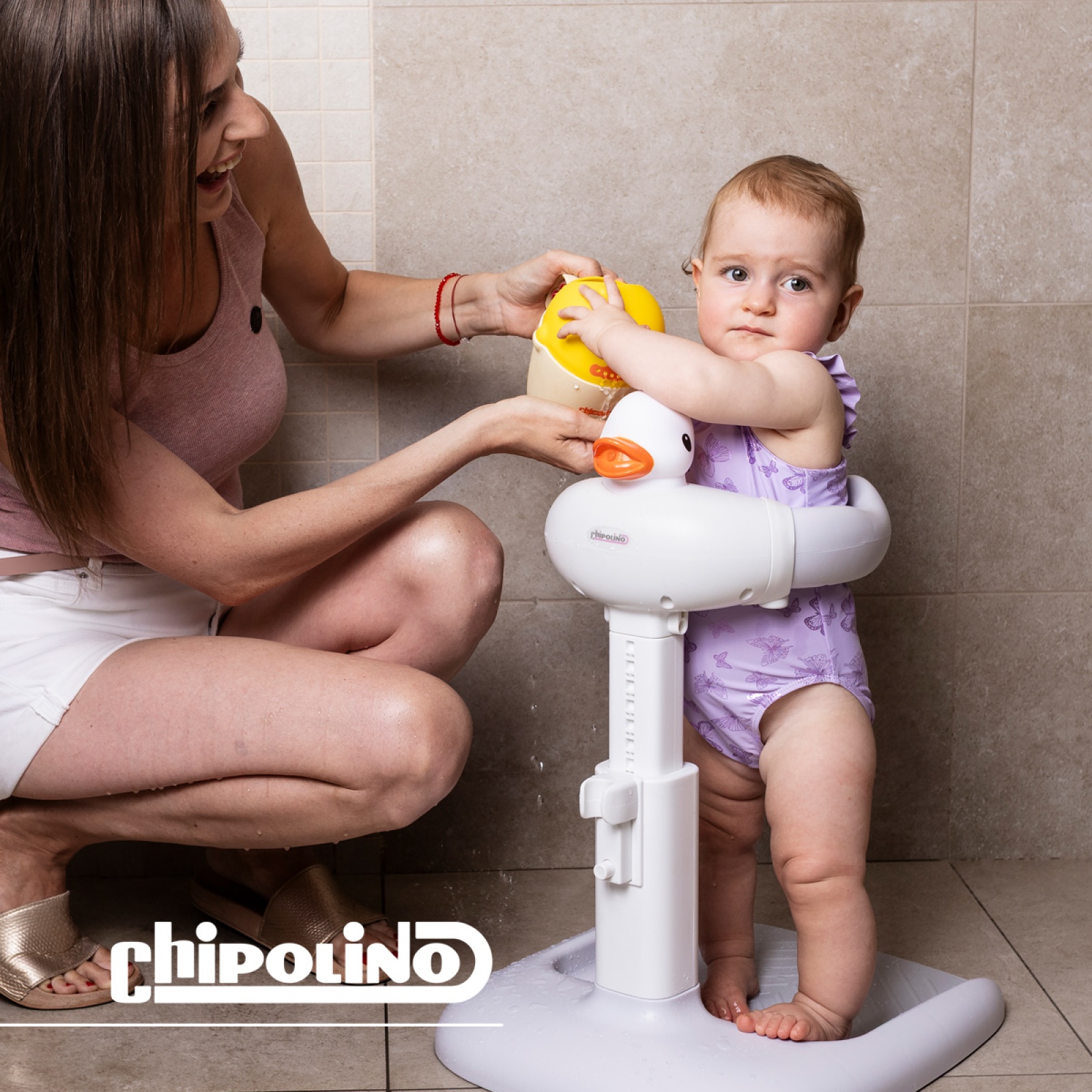 Помощна стойка за къпане с опора Пате сив от Chipolino - изглед 5