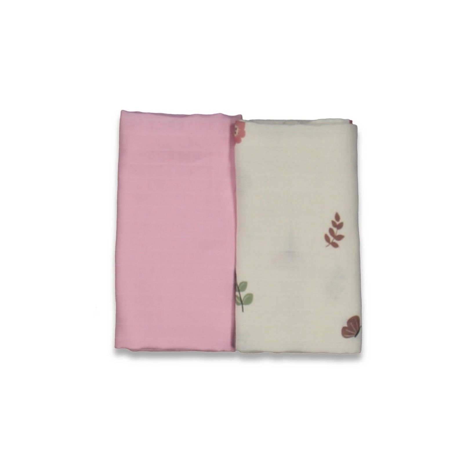 Комплект розови муселинови пелени (2 броя)