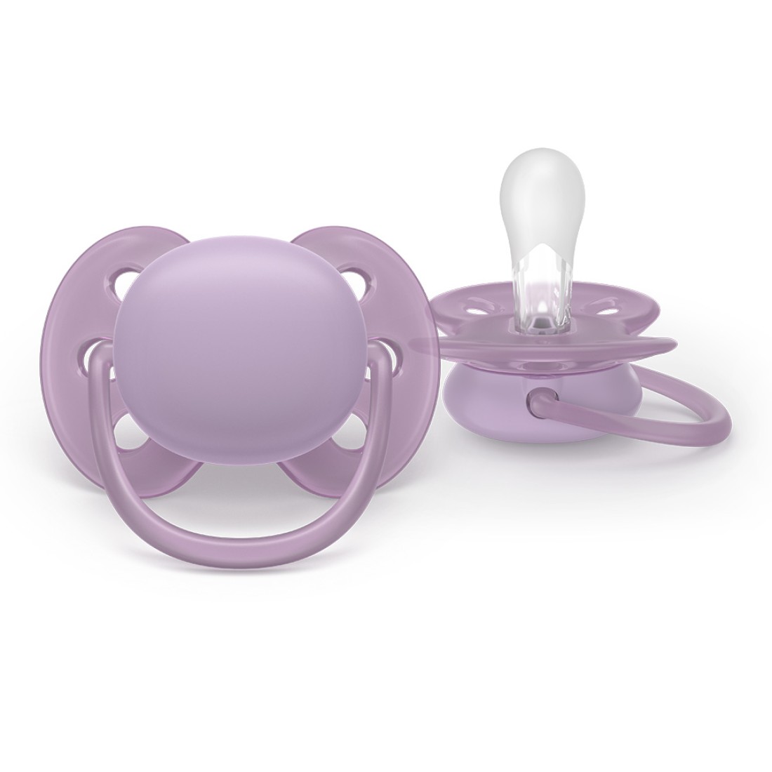 Комплект от 2 броя ортодонтични силиконови залъгалки Philips AVENT Ultra Soft SCF091/43, в кутия за стерилизиране, plant-based от Philips Avent - изглед 4
