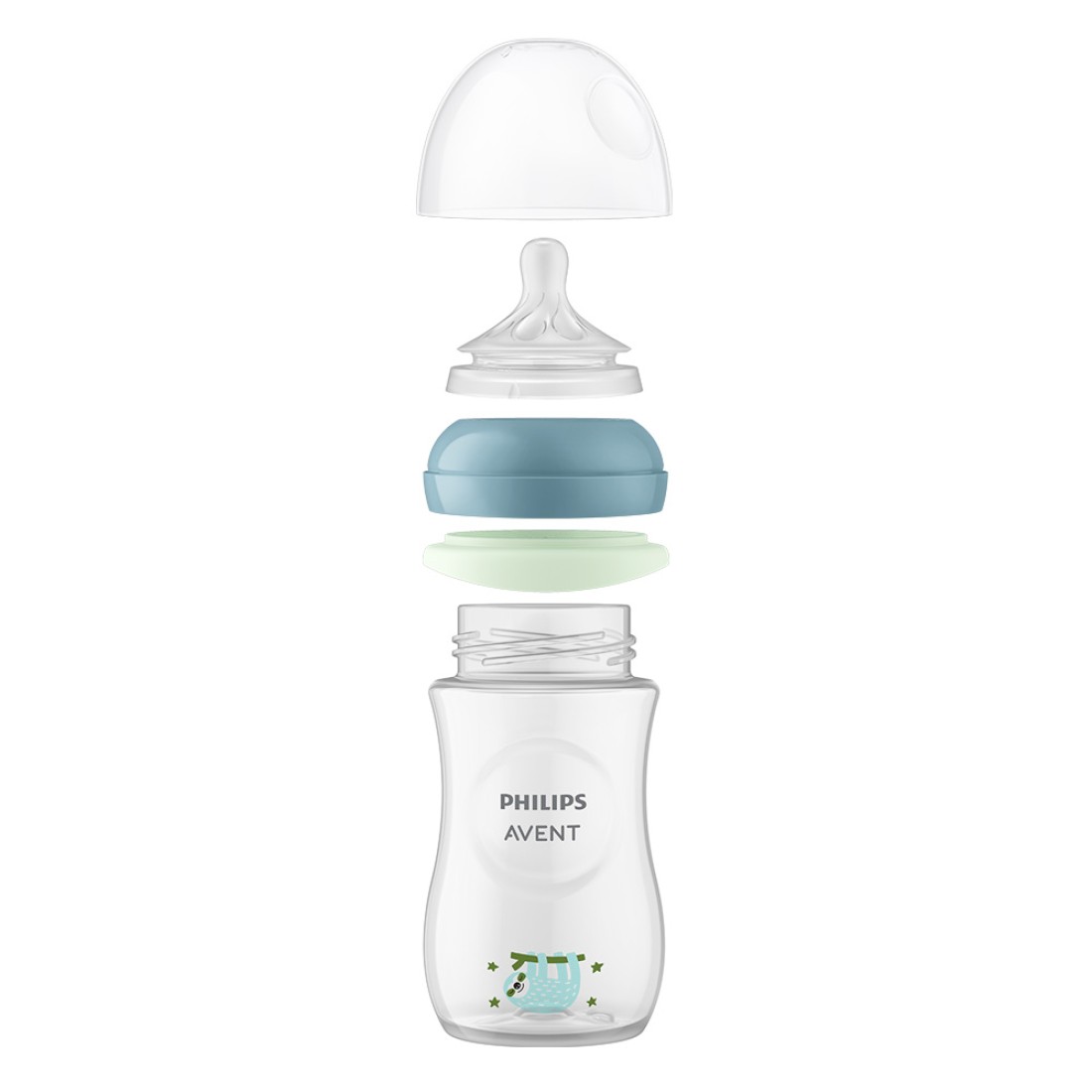 Нощен комплект за бебе Philips AVENT SCD838/17 със шише за хранене Natural Response 260 мл с биберон без протичане със среден поток и залъгалка Ultra Soft от Philips Avent - изглед 4