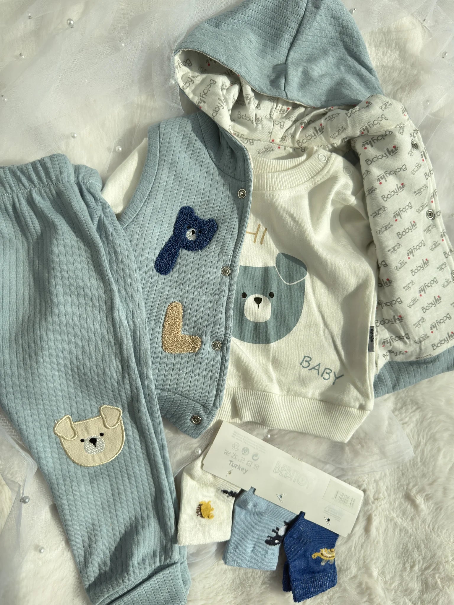 Комплект от 3 части с връхна дреха от BabyPlanet - изглед 2